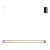 utsenka-SL6224.413.01 Светильник подвесной ST-Luce Черный/Прозрачный LED 1*30W 4000K БАМБУ