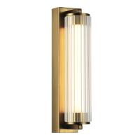 utsenka-SL6224.301.01 Светильник настенный ST-Luce Латунь/Прозрачный LED 1*8W 4000K БАМБУ
