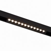 ST361.446.12.1 Магнитный трековый светильник Черный LED 1*12W 4000K 1009Lm Ra>90 36о IP20 L222xW22xH СКАЙЛАЙН 48V