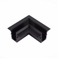 ST1007.429.12 Угол-соединитель для встраиваемого магнитного шинопровода под ГКЛ 12мм ST-Luce Черный SKYLINE 48