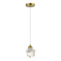 SL6114.203.01.1 Подвес ST-Luce Золотистый/Прозрачный LED 1*3W 3000K CASCATO