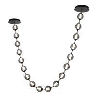 SL6520.403.18 Светильник подвесной ST-Luce черный жемчуг/прозрачно-дымчатый LED 1*90W 4000K HELMI
