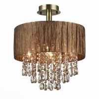 SL893.732.05 Люстра потолочная ST-Luce Античная бронза/Коричневый, Коньячный E14 5*40W LUSSO