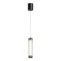 utsenka-SL6224.403.01 Светильник подвесной ST-Luce Черный/Прозрачный LED 1*8W 4000K БАМБУ