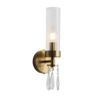 SL1400.301.01 Светильник настенный ST-Luce Латунь/Прозрачный E14*1 40W ILLUMIA